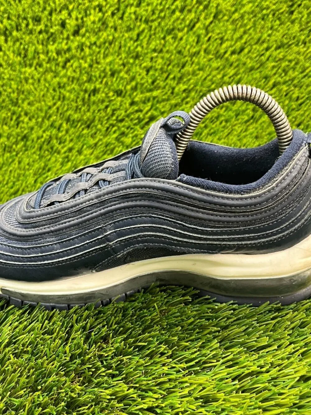 Nike Air Max 97 Obsidian Blue Boys Size 5.5Y‎ Casual Running Shoes Sneakers